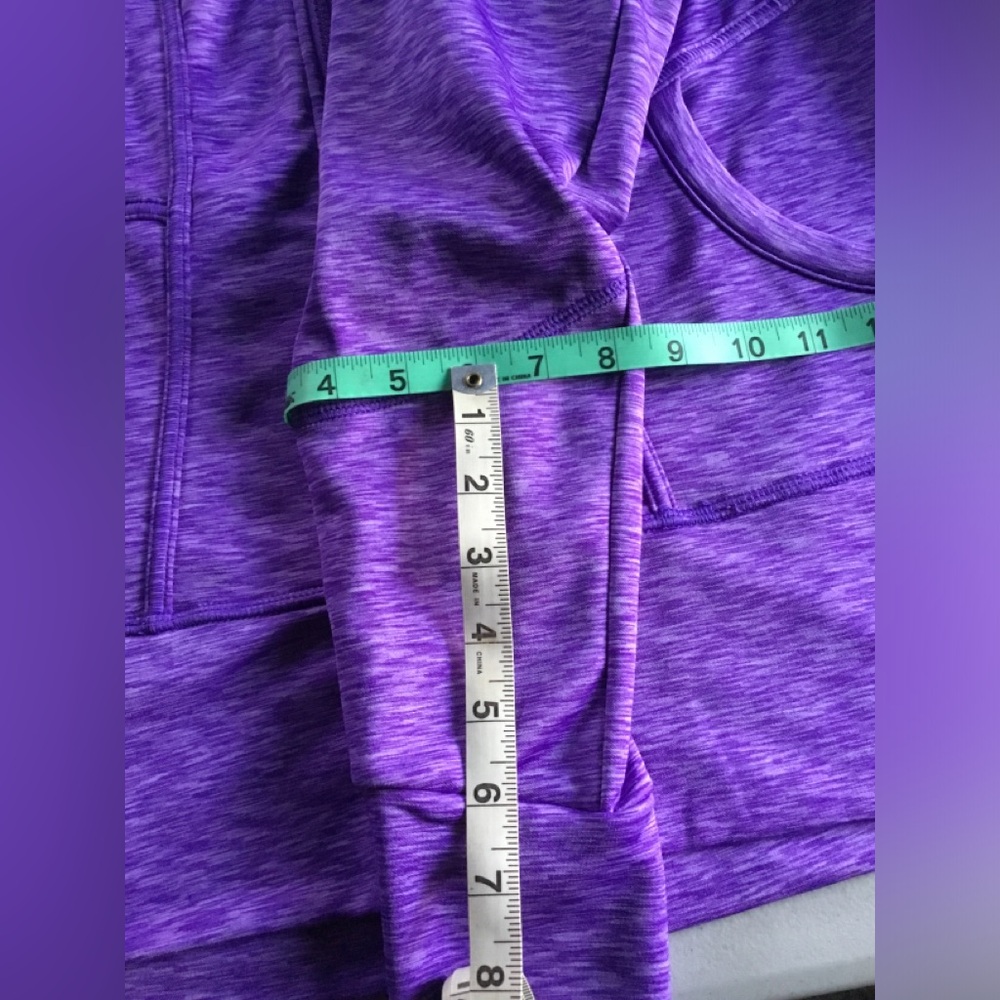 ATHLETA WOMEN’S STRENGTH HOODIE 2 FULL ZIP PURPLE AMETHYST SPACE DYE SIZE XL - Picture 15 of 15